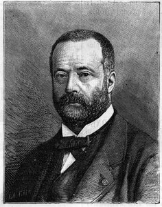Portret Henri Sainte Claire (Sainte-Claire) Deville (1818-1881), francuskiego chemika. (Z fotografii p. Trucheluta). Grawer w „”Nature: przegląd nauk i ich zastosowań w sztuce i przemyśle”” z 23 lipca 1881 r. autorstwa Truchelut Truchelut