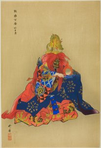 Chikubushima, z serii "One Hundred No Dramas (Nogaku hyakuban)". autorstwa Tsukioka Kogyo