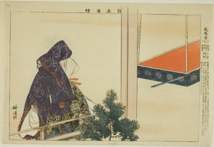 Iyogu, z serii „Obrazy bez występów (Nogaku Zue)” autorstwa Tsukioka Kogyo