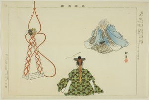 Sora Zutsumi, z serii „Zdjęcia bez występów (Nogaku Zue)” autorstwa Tsukioka Kogyo