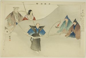 Tsusei, z serii „Obrazy bez występów (Nogaku Zue)” autorstwa Tsukioka Kogyo