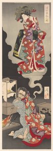 Księżniczka Sakura seigen daraku no zu autorstwa Tsukioka Yoshitoshi