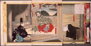 Sechsundsiebzigste Generation, Kaiser Sutoku autorstwa Tsukioka Yoshitoshi