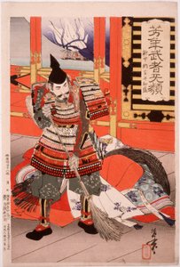 Shinchūnagon Taira no Tomomori zamiata pokład