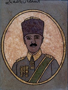 Kemal (Mustapha) Ataturk (1881-1938) 1920-30 (szkło malowane)
