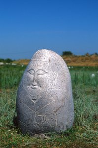 Kamień grobowy zachodniego chanatu tureckiego, VI-X w.