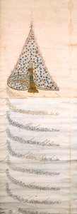 Firman upoważniający zakon kapucynów do podróżowania na wschód, ok. 1628 (patrz także 195231) autorstwa Turkish School