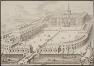 Zamek Christiansborg autorstwa Ubekendt
