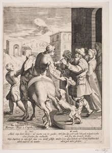 Syn marnotrawny opuszcza dom ojca autorstwa Ubekendt