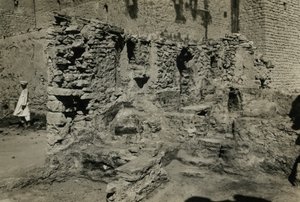 Ruiny kościoła w klasztorze św. Symeona, Asuan, Egipt, zdjęcie Ugo Monneret de Villard autorstwa Ugo Monneret de Villard