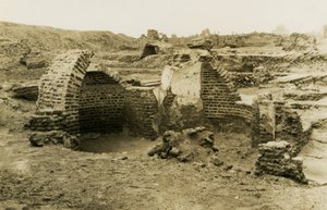 Budynek Trilobed, al-Fustat, Egipt, zdjęcie autorstwa Ugo Monneret de Villard autorstwa Ugo Monneret de Villard