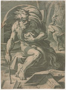 Diogenes autorstwa Ugo da Carpi