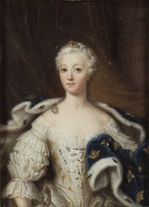 Louise Ulrika of Prus, Queen of Sweden - Portret Louisy Ulrika of Prus (1720-1782), królowej Szwecji, autorstwa Pasch, Ulrika Fredrika (1735-1796). Olej na drewnie. Wymiary : 21x15 cm. Muzeum Narodowe w Sztokholmie