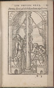Aparat alchemiczny Z: Księga Tajemnic Natury, 1556-1557 autorstwa Ulstadius