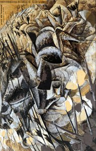 Włochy, Mediolan, obraz Szarża ułanów autorstwa Umberto Boccioni