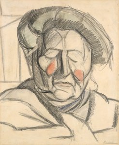 Matka Artystów, 1915 (grafitowe i akwarelowe przemycia na papierze) autorstwa Umberto Boccioni