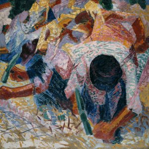 Brukarze ulic, 1914. autorstwa Umberto Boccioni