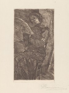 Kobieta czytająca autorstwa Umberto Boccioni