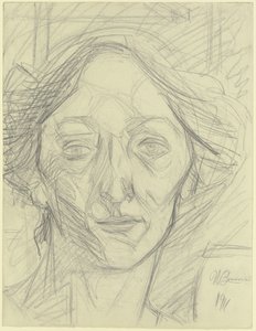 Głowa kobiety autorstwa Umberto Boccioni