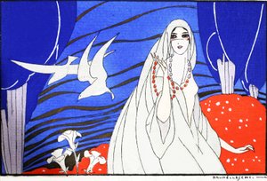 Arabian Nights (druk w pochoirze) autorstwa Umberto Brunelleschi