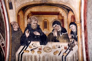 Ostatnia rozmowa św. Benedykta i św. Scholastyki, szkoła umbryjska
