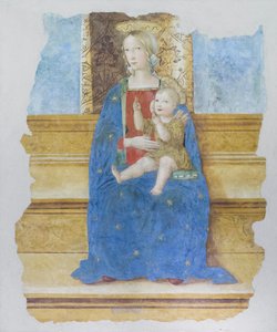 Madonna Karmiąca, początek XVI wieku, Baldo de Sarofini da Perugia  (fresk przeniesiony na drewno)