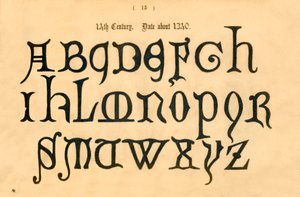 14 wiek. Data około 1340, 1862 autorstwa Unbekannt