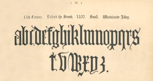 14 wiek. Ryszarda Drugiego. 1400. Mały. Opactwo Westminsterskie, 1862 r. autorstwa Unbekannt