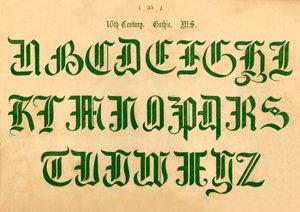 16 wiek. Gotyk. MS, 1862 autorstwa Unbekannt