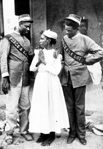 19369N HAITI Haiti policja przed amerykańską okupacją w 1917 r. autorstwa Unbekannt
