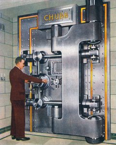 30-tonowe drzwi skarbca, 1938 autorstwa Unbekannt