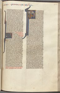 74. 463r, Dz, inicjał historyczny P, Wniebowstąpienie, c. 1275-1300. autorstwa Unbekannt