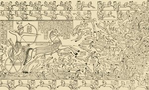 Scena bitewna z Rameseum w Tebach, 1890. autorstwa Unbekannt