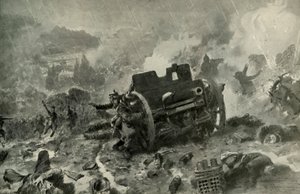 Genialny francuski atak na pozycję niemiecką w Argonnie, 1919. autorstwa Unbekannt