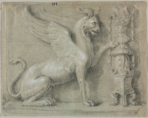 Płaskorzeźba Gryfa, XVIII wiek. autorstwa Unbekannt