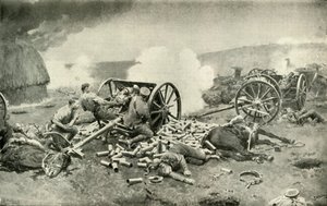 Bohaterski czyn Królewskiej Artylerii Konnej w pobliżu Compiègne, 1919. autorstwa Unbekannt