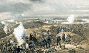 Gorący dzień na bateriach, wojna krymska, 1853-1856 autorstwa Unbekannt