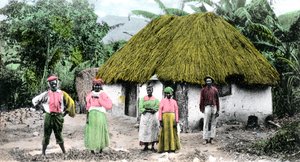Wioska jamajska, ok. 1900 autorstwa Unbekannt