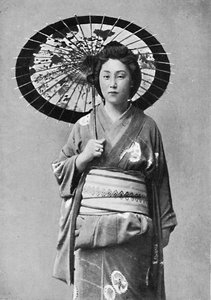 Japonka w stroju spacerowym, 1902 autorstwa Unbekannt