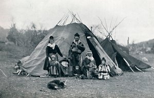 Obóz w Laponii, 1912 autorstwa Unbekannt