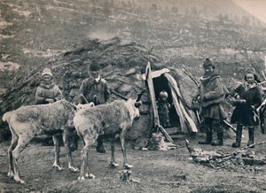 Lapońska rodzina, 1914. autorstwa Unbekannt