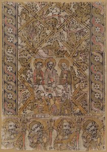 Płótno na mównicę z małżeństwem w Kanie, c. 1400. autorstwa Unbekannt