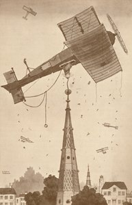 Loop-the-Looper w głębokich myślach drapie się po głowie nad trudnym problemem, 1927 autorstwa Unbekannt