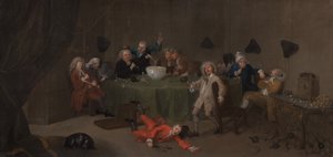 Nowoczesna rozmowa o północy, ca. 1732. autorstwa Unbekannt