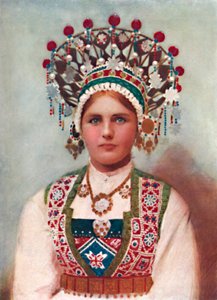 Norweżka w sukni ślubnej, 1912 autorstwa Unbekannt