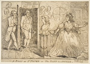 Peep at St Peter or The Poet in a Pickle, 23 lipca 1789. autorstwa Unbekannt