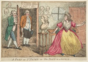 Zerknięcie na św. Piotra lub poetę w marynacie, 23 lipca 1789 r. autorstwa Unbekannt
