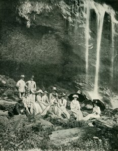 Impreza piknikowa w Maracas Falls w Trynidadzie z Sir A. Moloneyem i imprezą, 1902. autorstwa Unbekannt