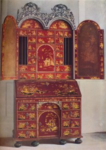 Szafka z czerwonego lakieru, c1685, 1936 autorstwa Unbekannt