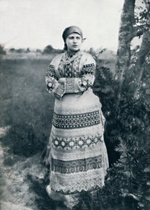 Rosyjski chłop w stroju, 1912 autorstwa Unbekannt